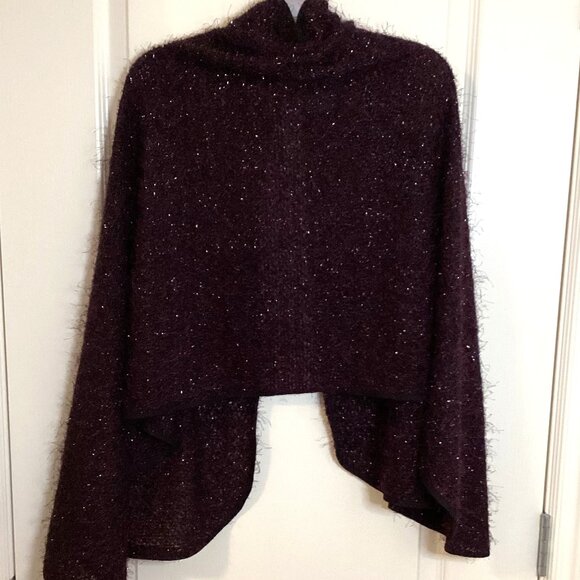 Nikki Babie Womens Shoulder Rectangle Wrap Shawl Glittery Evening Wear Christmas - Picture 4 of 5